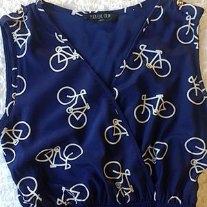 Bicycle Exercise Outdoor Cover Up Dress Large